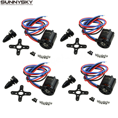 4set/lot Sunnysky V2216 900KV 800KV Brushless Motor for 4-axis Multiaxial Quadrocopter Multirotor Hexa Aircraft ► Photo 1/6