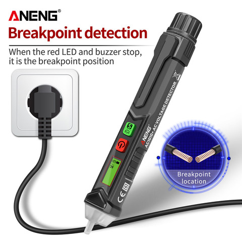 Digital Voltage Detector Meter VC1010+ Intelligent Non-contact Pen Alarm AC Test Pen Sensor Tester for Electrician Tools ► Photo 1/6