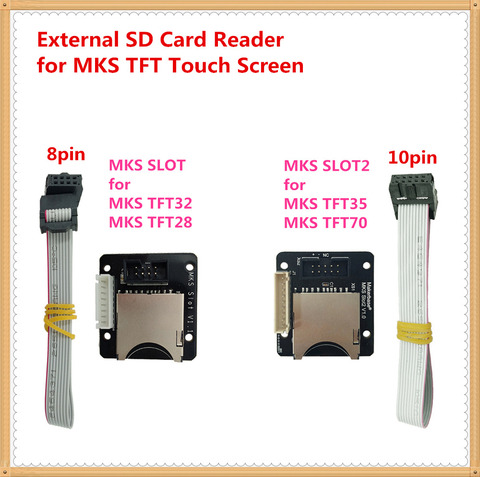 MKS SLOT Slot2 adapter external SD card reader breakout board expander socket for 3d printer MKS TFT35 TFT32 TFT28 touch screen ► Photo 1/6