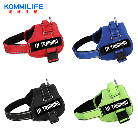 Nylon Reflective Dog Harness Personalized Name Tags Breathable Dog Harness Leash Set Pet Dog Collar for Small Medium Large Dog ► Photo 1/6