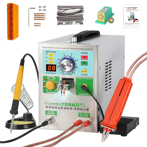 SUNKKO 709AD+ Spot Welder 3.2KW Automatic Pulse 18650 Battery Pack Spot Welding Machine With Soldering Iron Handheld Welding Pen ► Photo 1/6