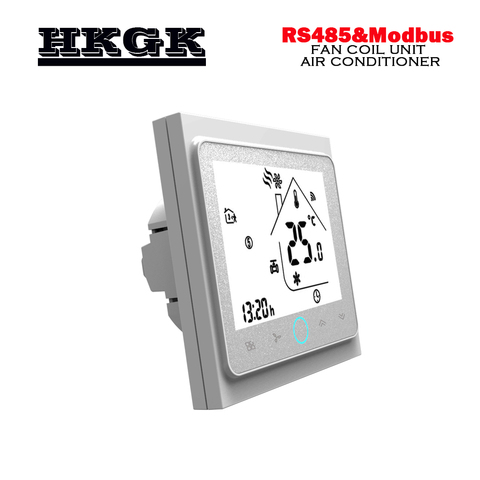 Modbus& RS485 RTU communication2Pipe smart heat cool temp thermostat  95-240VAC,24VAC ► Photo 1/6