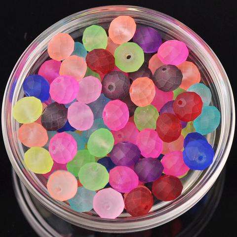 Painted Jelly Style Crystal Glass 4x3mm 6x4mm 8x6mm 10x7mm Rondelle Faceted Loose Spacer Beads for Jewelry Making DIY Crafts ► Photo 1/6