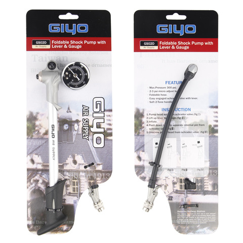 GIYO GS-02D Bike High Pressure Pump Portable MTB 300 psi Cycling Fork Shock Absorber Pumps Bicycle Inflator ► Photo 1/6