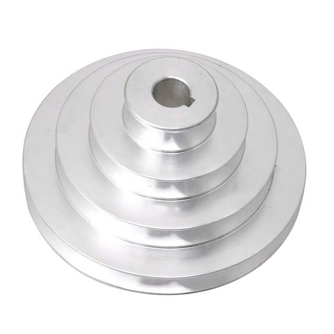 41mm to 130mm Outer Dia 16mm Bore Aluminum A Type 4 Step Pagoda Pulley Wheel for V-Belt Timing Belt ► Photo 1/3