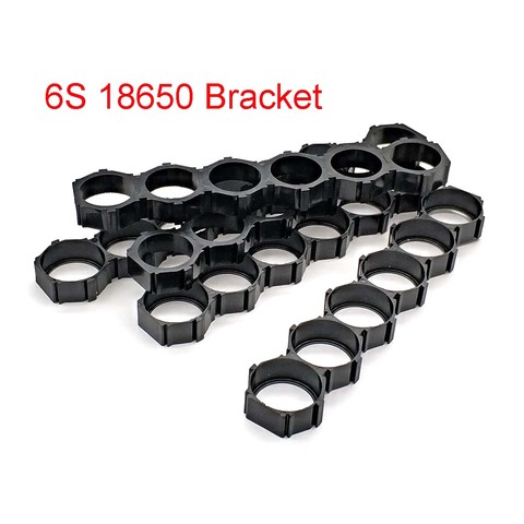 6S 18650 Lithium Battery Heat Holder Bracket 18650 Spacer Assembly Group Module DIY Battery Box Case Pack Splicing Bracket ► Photo 1/6