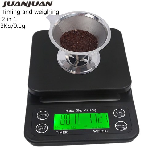 Coffee Scales Digital Scale Jewelry Weight With Timer Electronic LCD Display Grams Kitchen Drug Weight Tool Drip Scale 30% OFF ► Photo 1/6