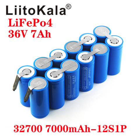 LiitoKala 36V 7Ah 14ah 21ah 32700 7000mAh lii-70A LiFePO4 Battery 35A Continuous Discharge Maximum 55A High power battery DIY ► Photo 1/1