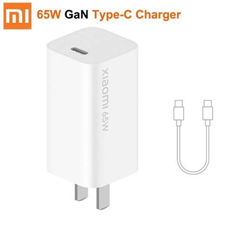 Original Xiaomi 65W GaN charger Type-c Smart Output PD Quick Charge 5V/9V/12V/15V=3A 10V=5A 20V=3.25A for Laptop phone Fast char ► Photo 1/6