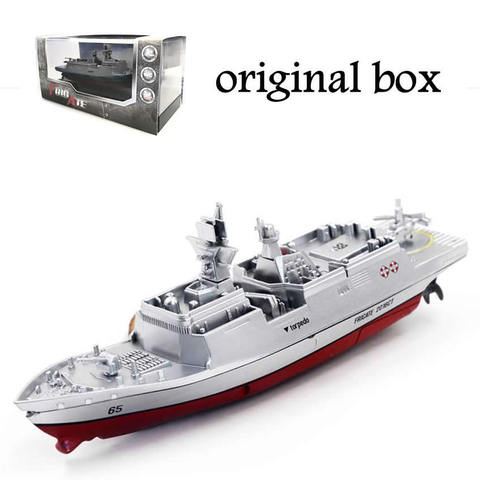 2.4GHZ RC Remote speed control rc boat Military Warship boat Toys Mini Electric RC Aircraft gift for boys children water toys ► Photo 1/5