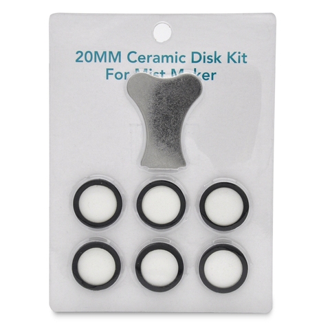 7Pcs Mist Maker Maintenance Kit, Ceramic Disk Ceramic Disk Key Replacement Parts Kits for Fog Machine ► Photo 1/6