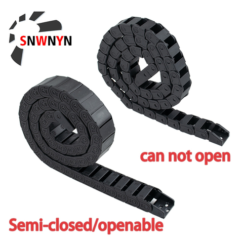 Cable Drag 7x7 10x20 10x10 15x20 15X50 18x37 Plastic Towline Nylon Chain Wire Carrier With End Connector For CNC Router Machine ► Photo 1/6