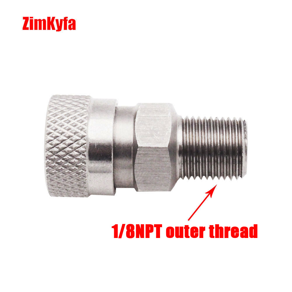 Paintball PCP 8mm Quick Release Disconnect Coupler 1/8NPT Fitting Male&Female 