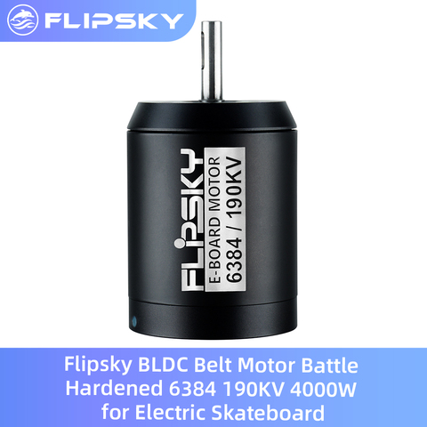 New Arrival Flipsky BLDC Belt Motor Battle Hardened 6384 190KV 4000W for Electric Skateboard ESK8 DIY Assessories ► Photo 1/6