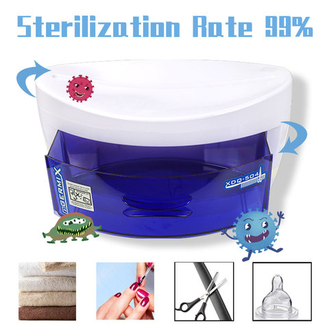 UV Sterilizer for Instruments Disinfection Esterilizador UV Manicure Tools Nail Tweezers Tools Disinfection Box UV Sterilizer ► Photo 1/6