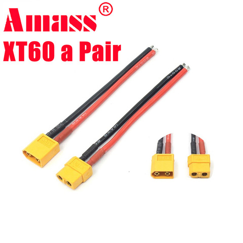 AMASS XT60 aeromodelling 16 12 October 14 AWG silicone plug line length 15 cm XT60 line with male female ► Photo 1/5