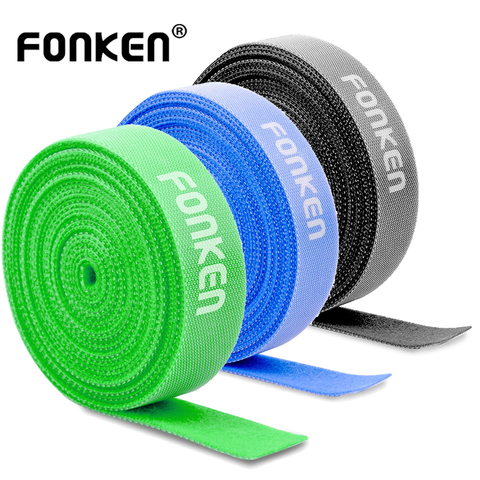 FONKEN USB Cable Organizer PC Cable Tie Cable TV Wire Holder Stick-up Cable  Mobile Phone Cable Hoop Tape Cable Winder Management