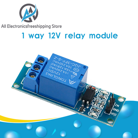 1 Channel 12V relay module with optical coupling isolation relay MCU expansion board high / level trigger ► Photo 1/6