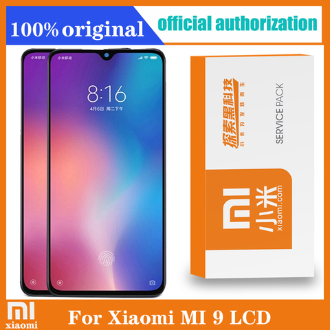 Original 6.39'' AMOLED LCD with frame for XIAOMI Mi 9 Mi9 Display Touch Screen Digitizer Assembly Repair Parts ► Photo 1/6