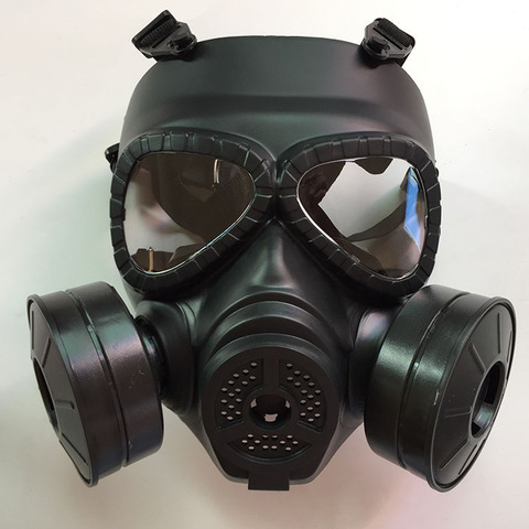 Full face gas mask military reality CS field protective helmet