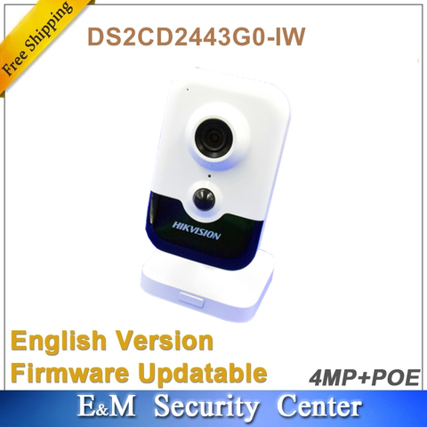 original hikvision english version DS-2CD2443G0-IW replace DS-2CD2442FWD-IW 4MP Mini box mic built in Network Camera WIFI ► Photo 1/1