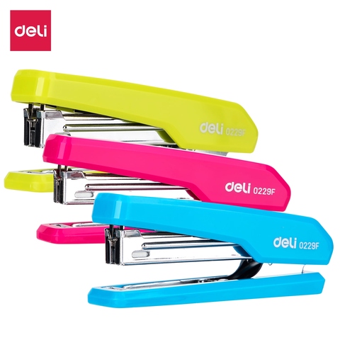 DELI Stapler desk set 10 # staples durable paper stapling fashion color 0229 school supplies stationery & office accessories ► Photo 1/6