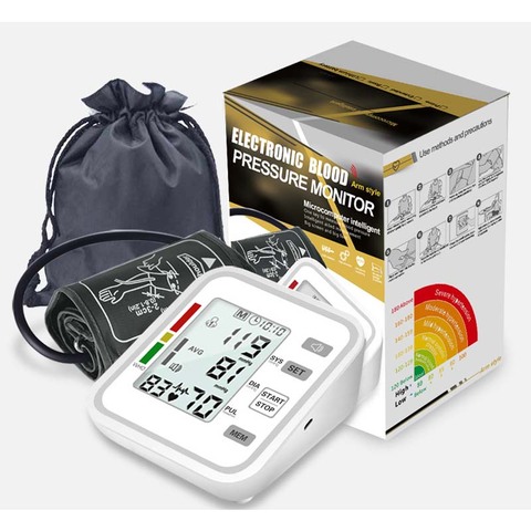 smart Arm Blood Pressure Monitor meter Cuff Medical Nurse Device Sphygmomanometer Blood Pressure Home Health Detector machine ► Photo 1/6