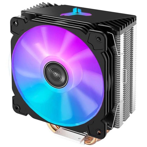 Jonsbo CR1000 4 Heatpipes Tower CPU Cooler 120mm LED RGB Cooling Fan 4Pin PWM silence CR1400 For Intel 775 1155 1156 AMD AM4 AM3 ► Photo 1/6