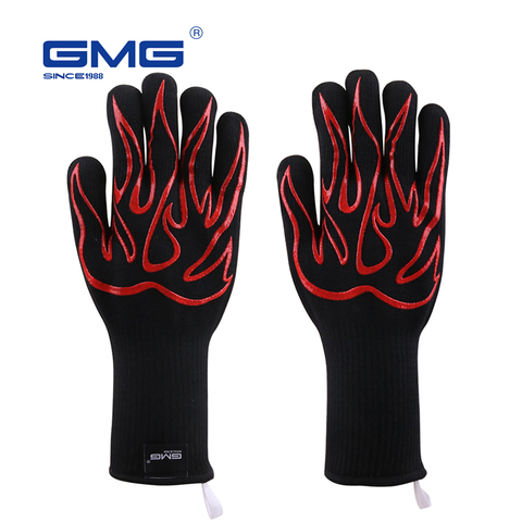Hot Sales BBQ Gloves Heat Resistant GMG New 1472℉ Silicone Non-Slip Cooking Baking Barbecue Oven Gloves Russia Fast Shipping ► Photo 1/6