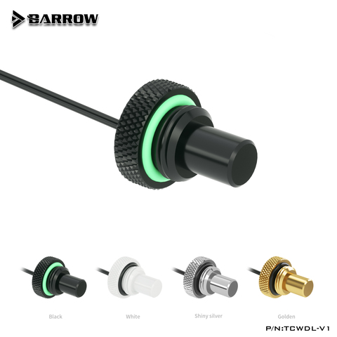 black,white,silver,gold Barrow 10K temperature sensor water stop sealing up plug lock G1/4 