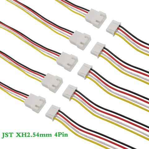 Micro 3 Pin 4 Pin JST XH2.54mm Plug Jack Wire Connector Pitch 2.54mm 26AWG 20CM 3P 4P Male Female Plug Socket Cable Adapter ► Photo 1/1