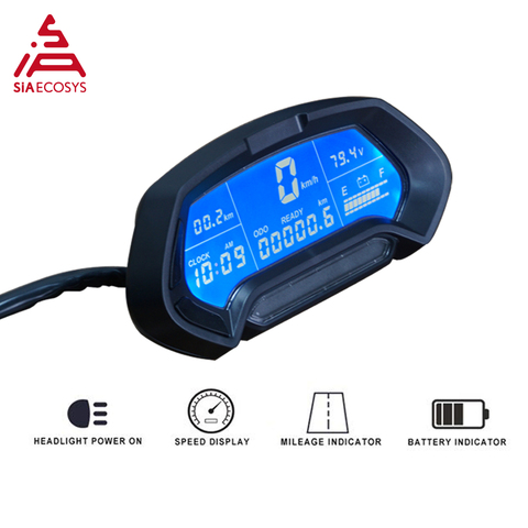 QS CT-22 48v-144v Universal Digital Programmable Electric Electronic Motorcycle Speedometer ► Photo 1/6