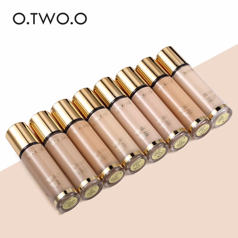 O.TWO.O 8 Colors Gold Liquid Foundation Oil Control Whitening Concealer Moisturizer Full Coverage Face Makeup Base Cream 9983 ► Photo 1/6