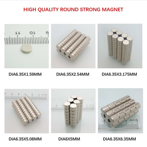 Neodymium Magnet Rare Earth Small Strong Round Permanent Fridge Electromagnet NdFeB Nickle Magnetic DISC Materials ► Photo 1/6