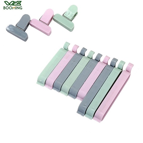 WBBOOMING 12Pcs/lot Food Snack Storage Seal Sealing Bag Clips Sealer Clamp Food Bag Clips Kitchen Tool Food Close Clip ► Photo 1/6