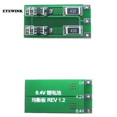 Universal 2S 100mA External balanced Board 18650 Lithium Battery Module with balance 8.4V ► Photo 1/1