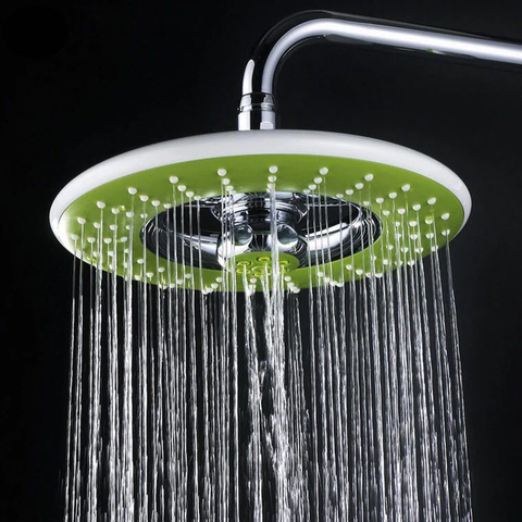 BECOLA chrome shower head bathroom ABS plastic shower faucet fashion green rainfall shower nozzle free shipping ► Photo 1/3