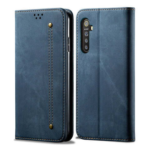 Realme C15 Realme 6 Pro XT C11 C17 C 3 Leather Flip Cover for OPPO Realme C3 7i 7 i 5 s 6s 6i Wallet Case Find X2 Lite Neo Funda ► Photo 1/6