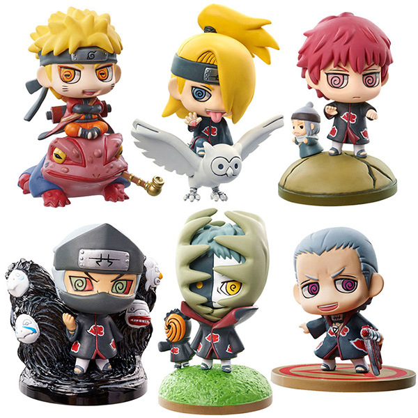 Buy Online 1 Pcs Cartoon Naruto Action Figure With Psychic Beast Cute Gaara Sasuke Kakashi Itachi Ninja Pvc Model Collection Statue Kid Toy Alitools