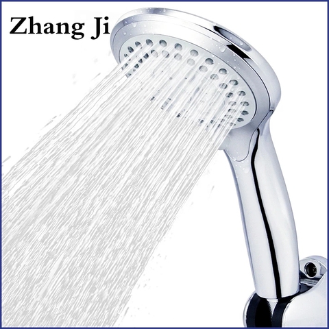 5 Modes ABS Plastic Bathroom Shower Head Big Panel Round Chrome Rain Head Water Saver Classic Design G1/2 Rain Showerhead ZJ039 ► Photo 1/6