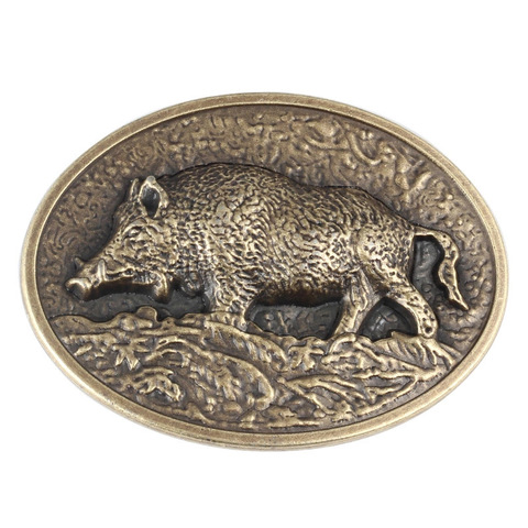 Wild boar animal pattern alloy belt buckle smooth buckle DIY ► Photo 1/6