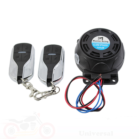 125dB Motorcycle Scooter Alarm Anti theft  Security System Loud Sound Vibration Burglar Alarm for Harley Touring Yamaha tmax 530 ► Photo 1/6