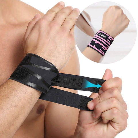 AOLIKES 1PCS Thin Gym Wrist Wraps Wristband Bandage for Basketball badminton tennis Equipment Hand wrist Support Carpal Tunnel ► Photo 1/6