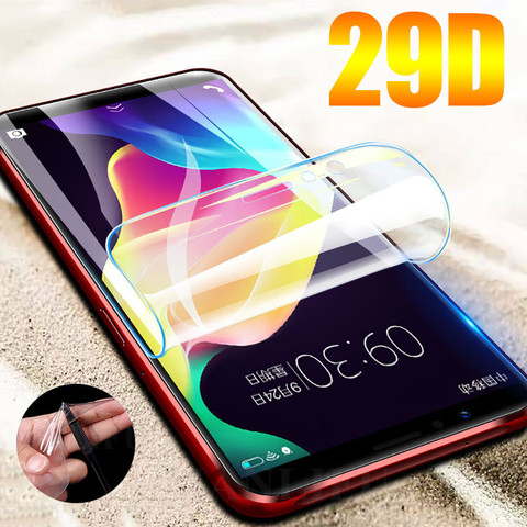 2PCS 3D Curved Edge Full Cover Hydrogel Film For LG Velvet V30 V30S V35 V40 V50 V50S G8X G8 G7 Plus ThinQ 5G Screen Protector ► Photo 1/6