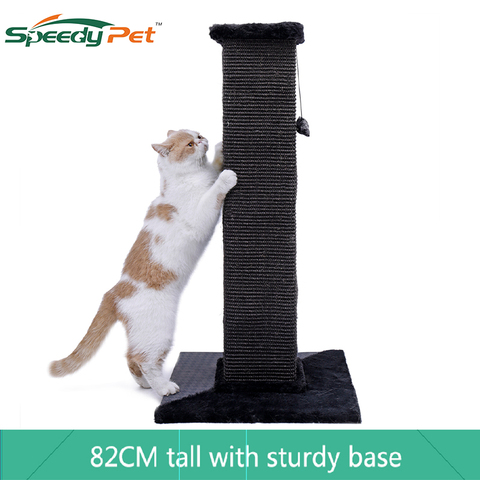 Dropshipping 82 CM Cats Ultimate Scratching Post 100% NATURAL durable sisal Cat Tree For Kittern Cat climbing frame Tower Condo ► Photo 1/6