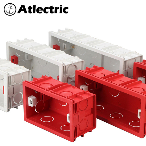Atlectric 118 Type Mounting Box Internal Cassette Junction Wiring Case Wall Light Switch Socket US AU Standard Back Box 154 197 ► Photo 1/6