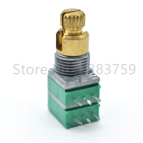 09 Type stereo channel B20K potentiometer dual-axis rotating handle 15MM ► Photo 1/5