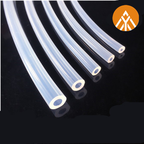 High Quality 1M/5M Food Grade Clear Translucent Silicone Tube Beer Pipe Milk Hose Pipe Soft Safe Rubber Flexible Tube Creative ► Photo 1/6