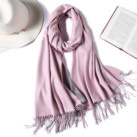 2022 brand winter scarf for women fashion double side colors lady cashmere scarves pashmina shawls and wraps warm bandana hijabs ► Photo 1/6