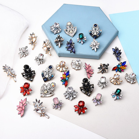 Ztech Flower Opal Stone Stud Earrings Chic New Elegant Crystal Rhinestone Earrings For Women Trendy Women Earrings Jewelry ► Photo 1/6